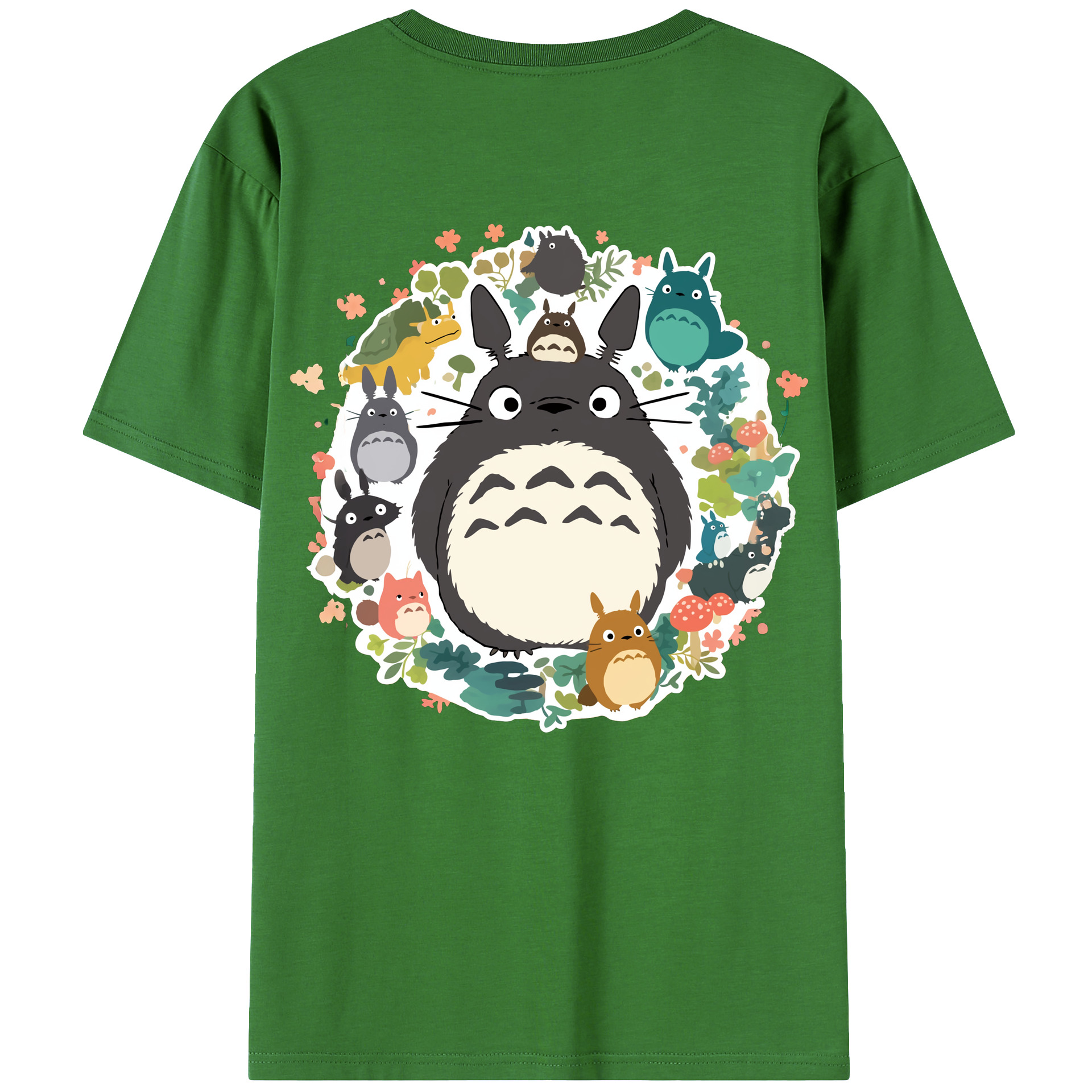 （画像用） となりのトトロ 草壁メイ 草壁サツキ My Neighbor Totoro Satsuki Kusakabe Mei Kusakabe レディース半袖Tシャツ(バックプリント)